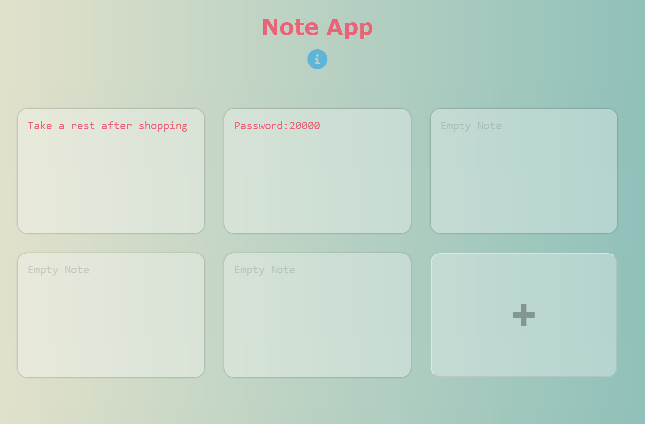 preview of Note App